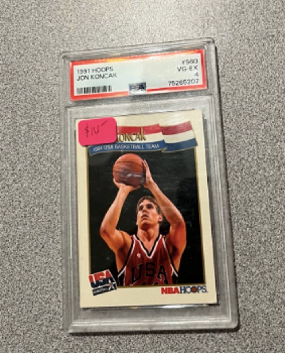 1991 NBA Hoops Jon Koncak #560 USA Basketball PSA 4 VG-EX